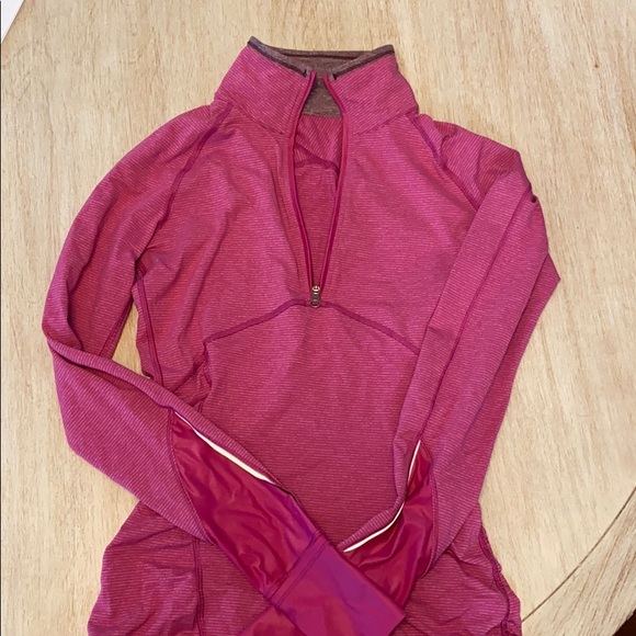 lululemon athletica Tops - Lululemon Pink Pullover 1/2 Zip